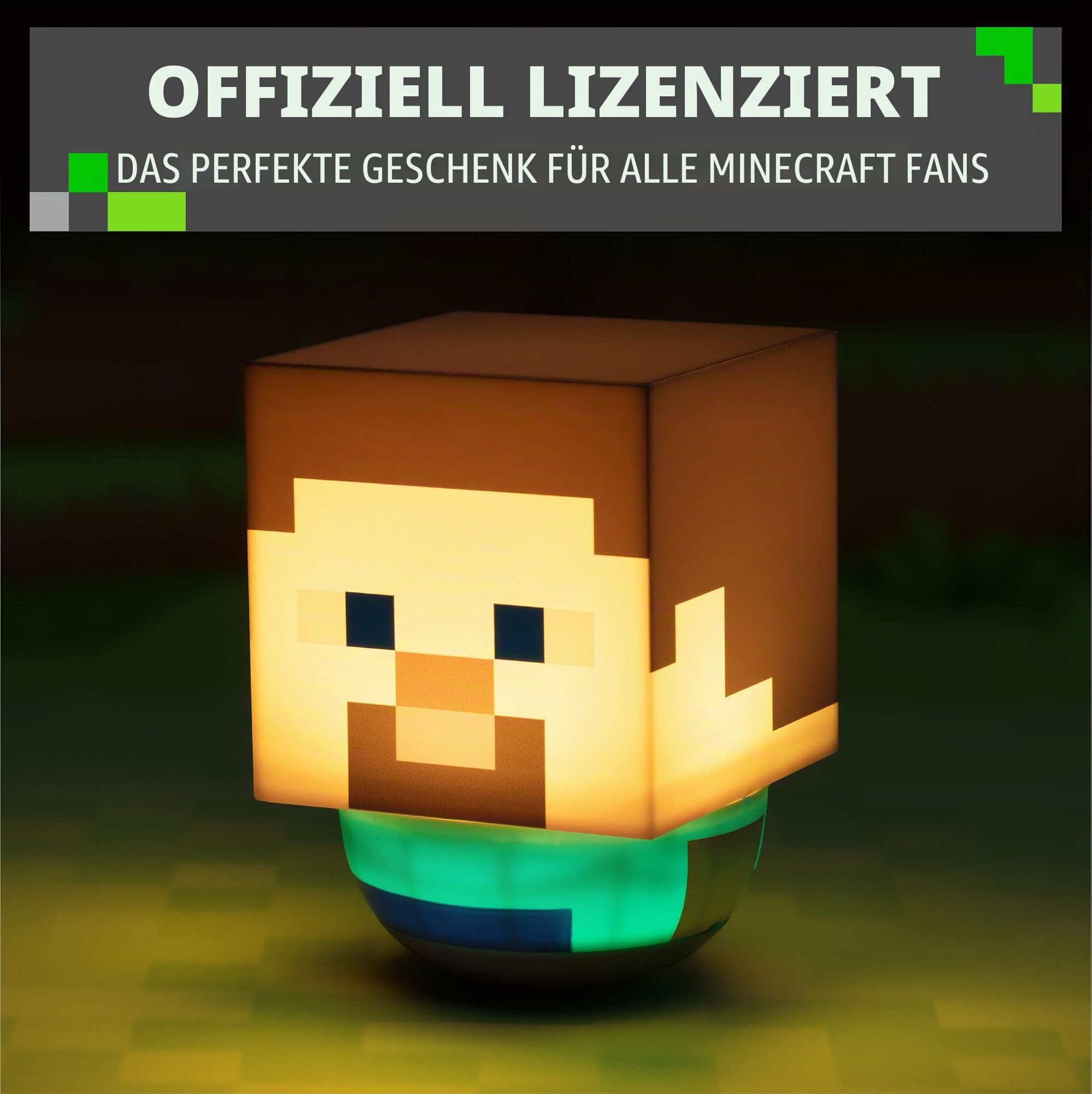 Paladone Minecraft Steve Lampe Tischlampe Deko-Licht