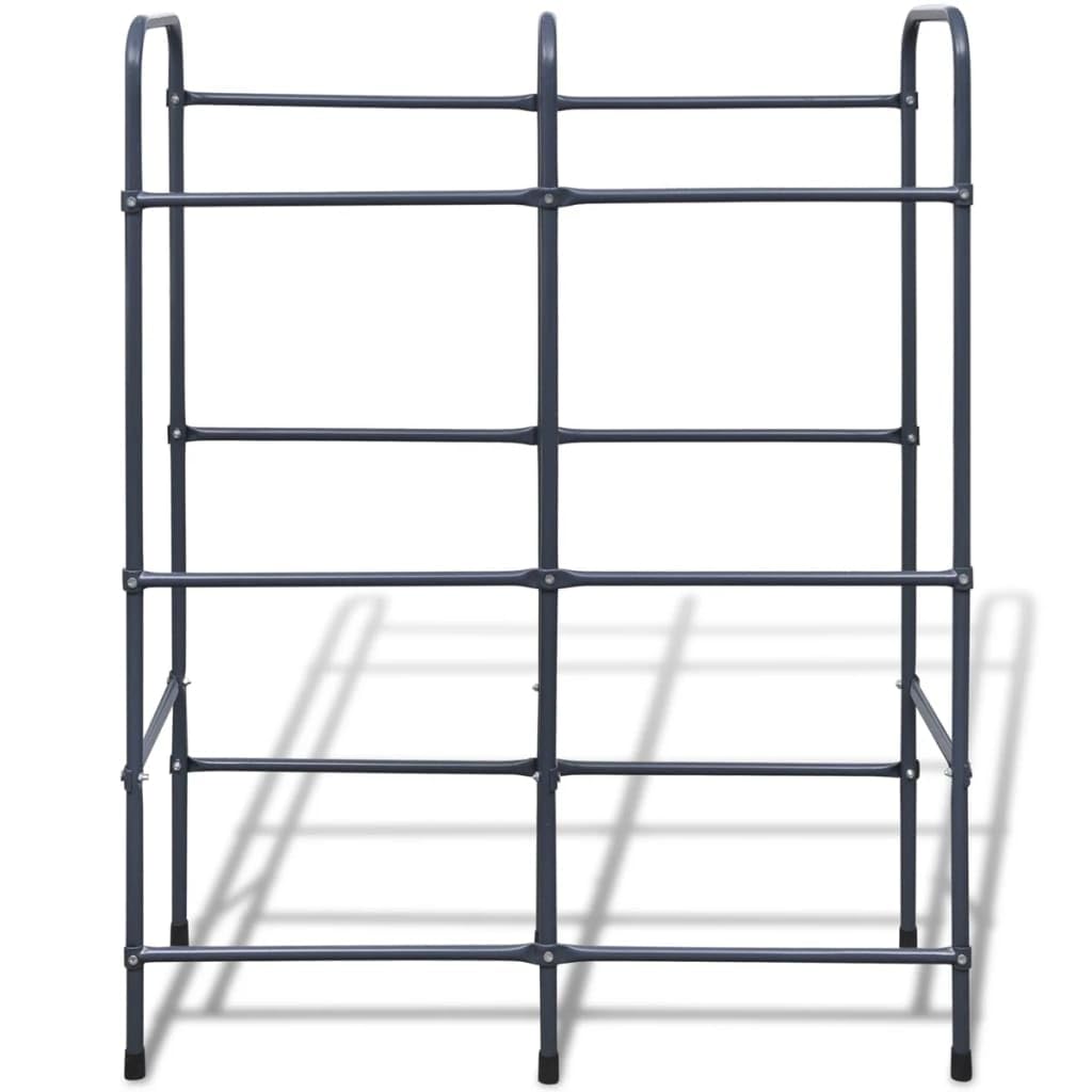 vidaXL Heim & Garten Stahlregal für 6 Kisten Metall
