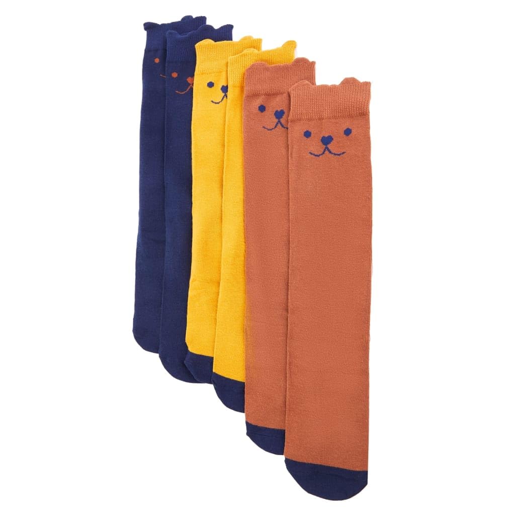 vidaXL Baby & Kleinkind Kindersocken 5 Paar 23-26 Hund Baumwolle