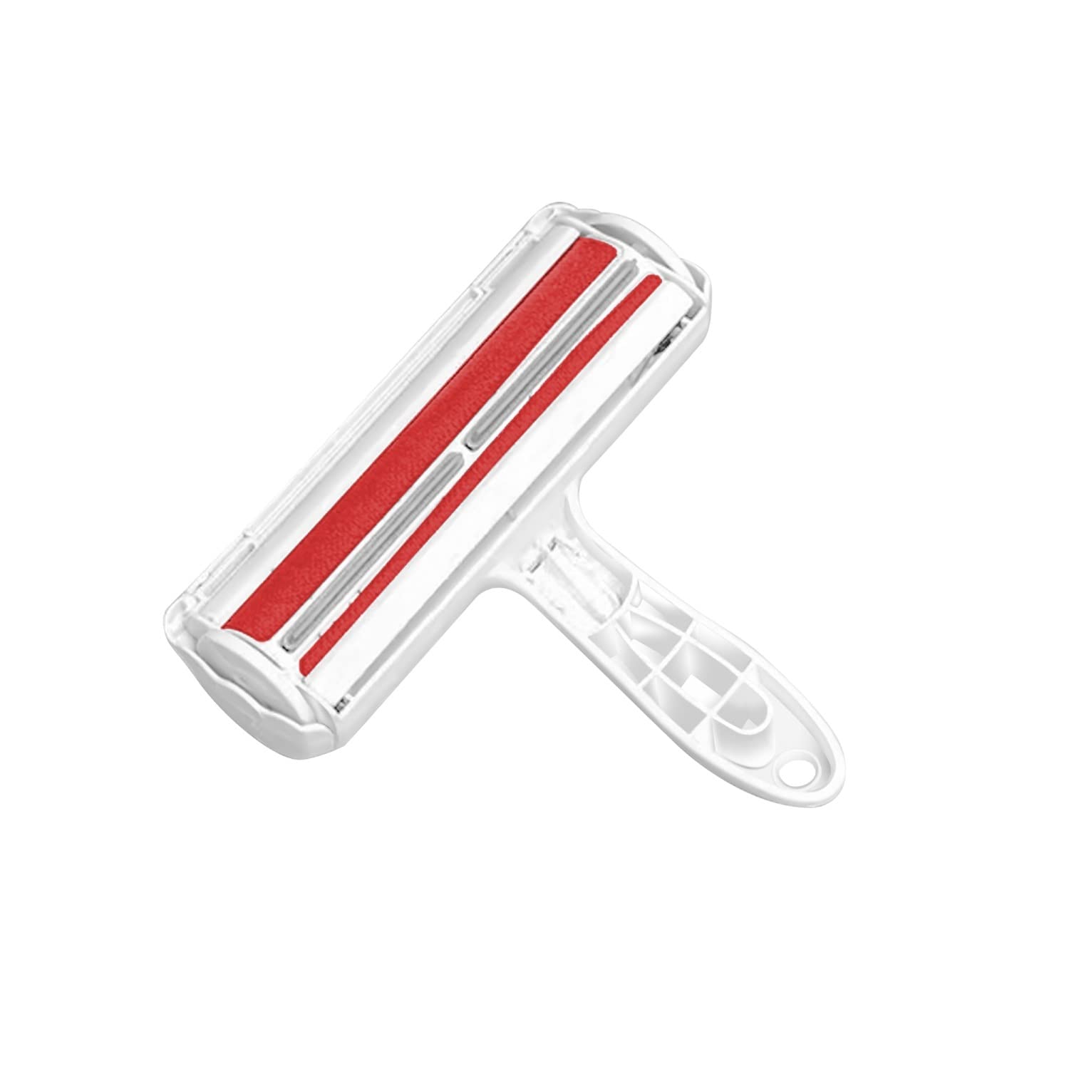 Intirilife Tierhaarentferner Fusselroller Rot 20x5 cm wiederverwendbar