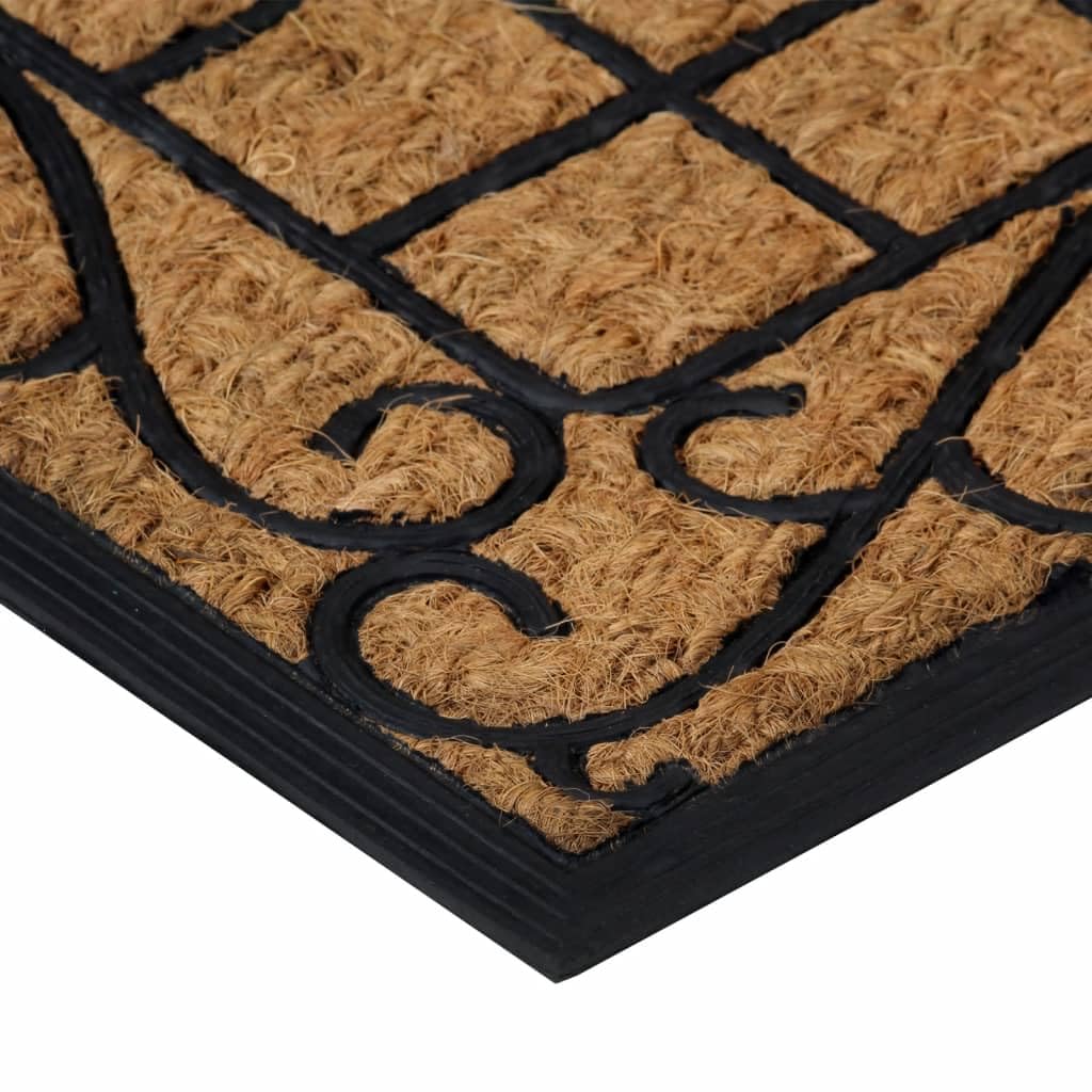 vidaXL Fußmatte 45x75 cm Gummi Kokosfaser Türmatte
