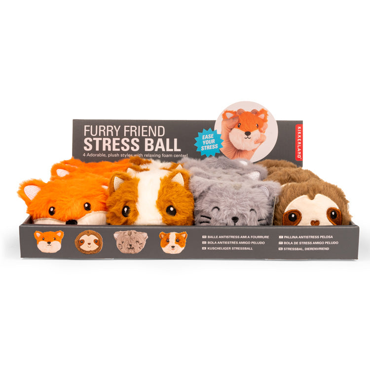Kikkerland Furry Friends Squeeze Pals Antistress Plüsch