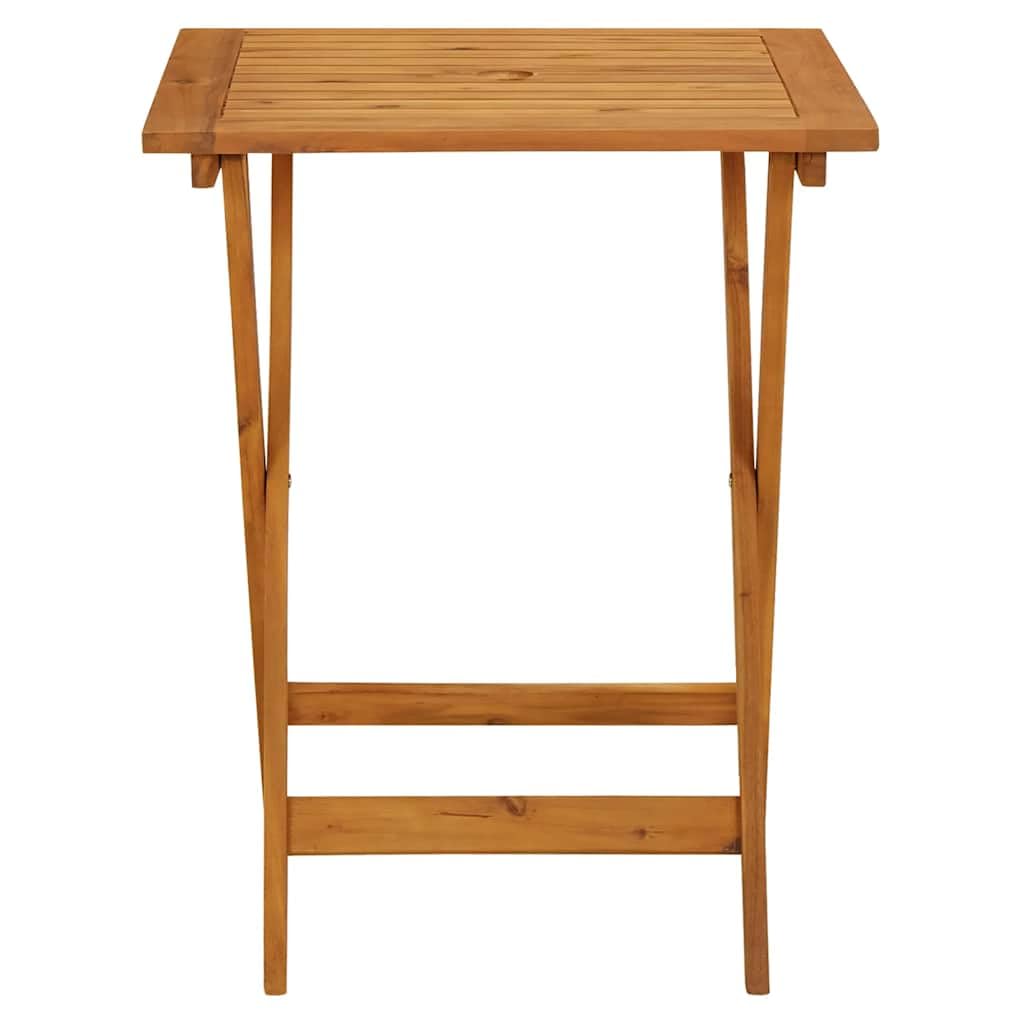 vidaXL Gartentisch Akazie 60x60x75 cm klappbar