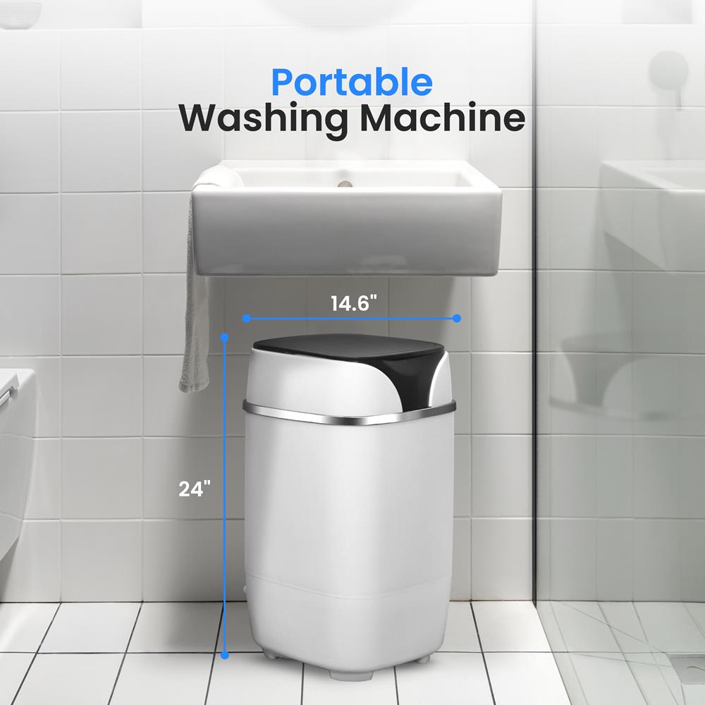 Serenelife PUCWM200 Waschmaschine Vollautomatisch Weiß Kompakt