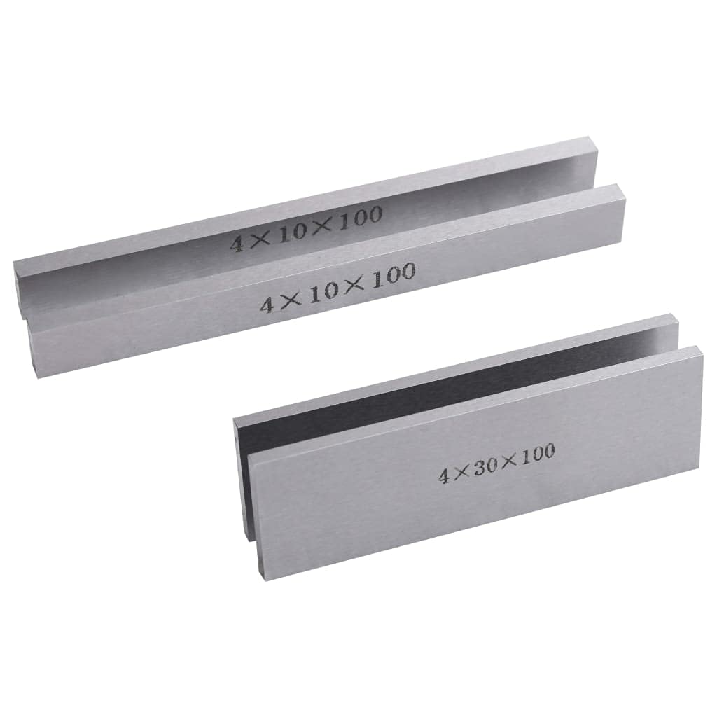 vidaXL Parallelunterlagen Schraubstockunterlage 100mm 18-tlg.