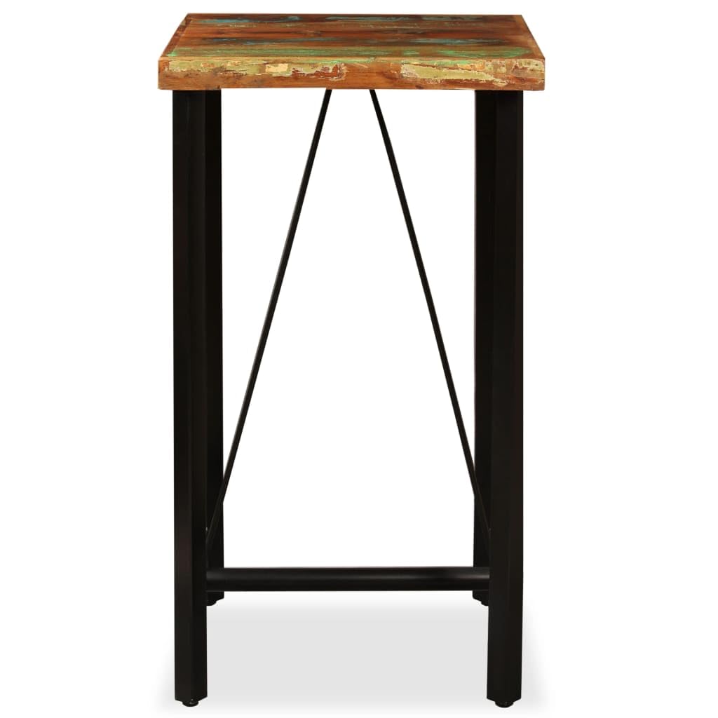 vidaXL Bartisch Altholz massiv 60x60x107 cm braun