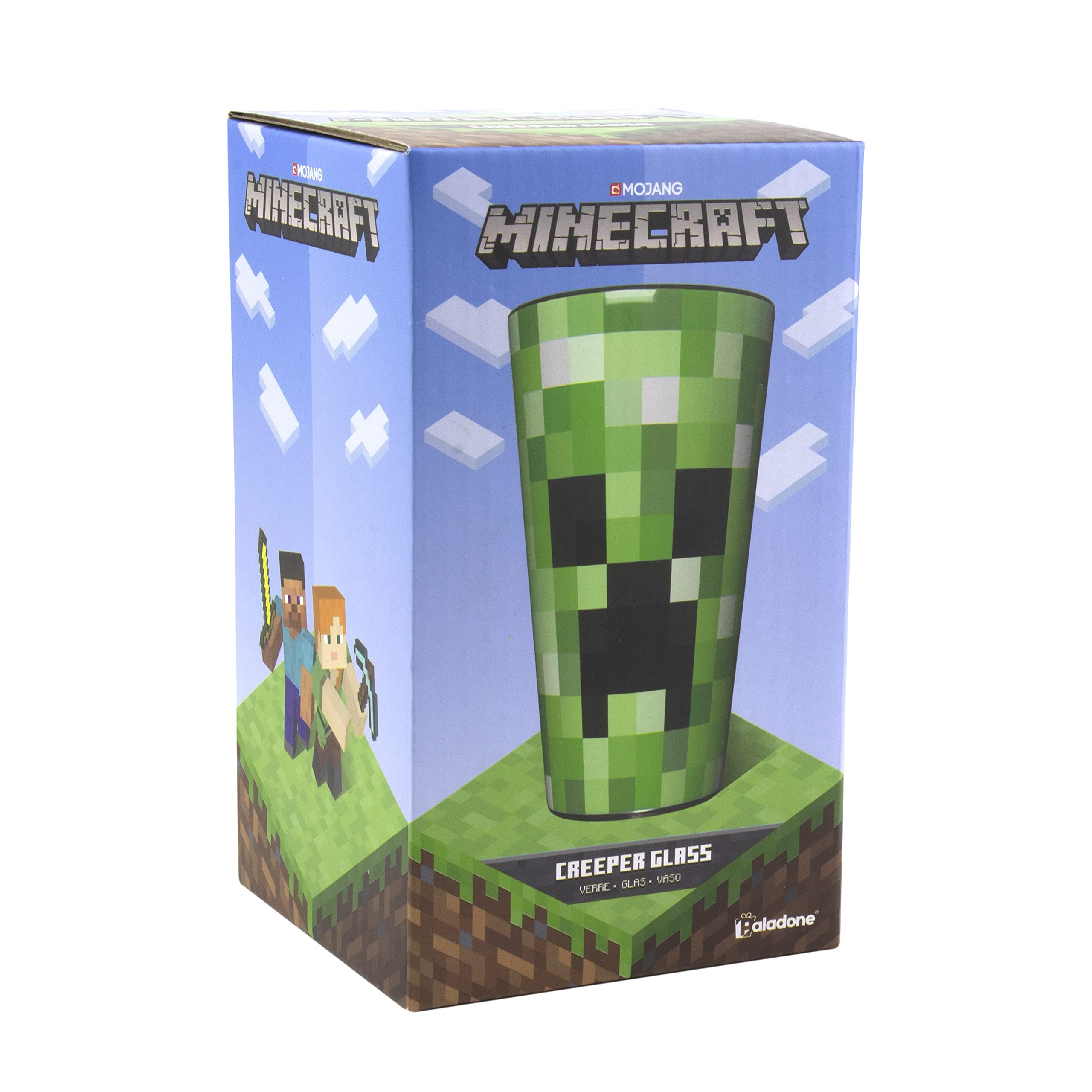 Paladone Minecraft Creeper Glasbecher 400 ml grün