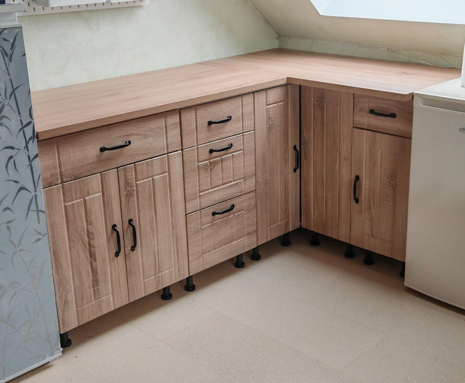 vidaXL Lucca Küchen-Unterschrank Braune Eiche 40x46x81,5 cm Holz
