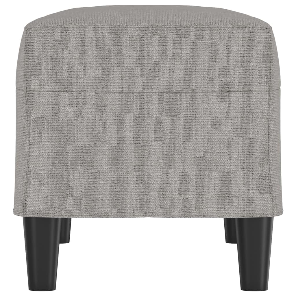 vidaXL Sitzbank Hellgrau 70x35x41 cm Stoffbank gepolstert