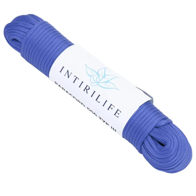 Intirilife Garten Outdoor Paracord Seil 550 blau 31 m