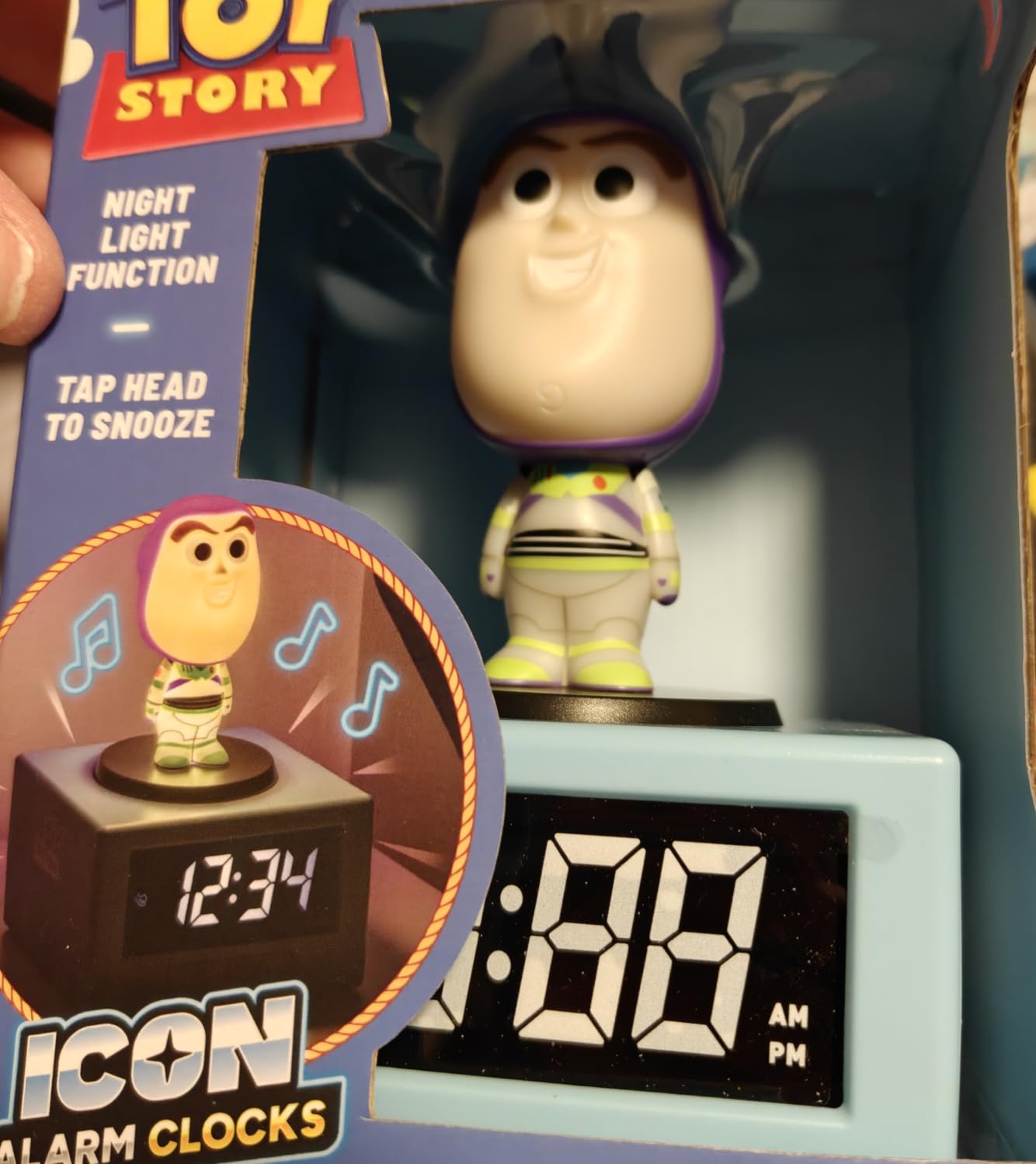 Paladone Buzz Lightyear Icon Wecker mit Nachtlicht 14 cm