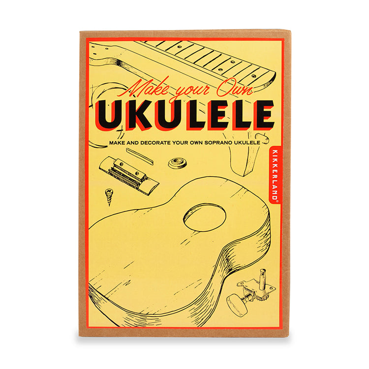 Kikkerland Crafters Ukulele Bastelset Holz zum Selberbauen DIY
