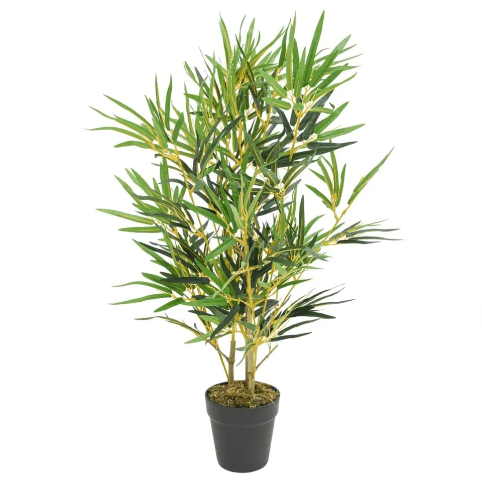 vidaXL Bambusbaum künstlich 80 cm 368 Blätter Topf