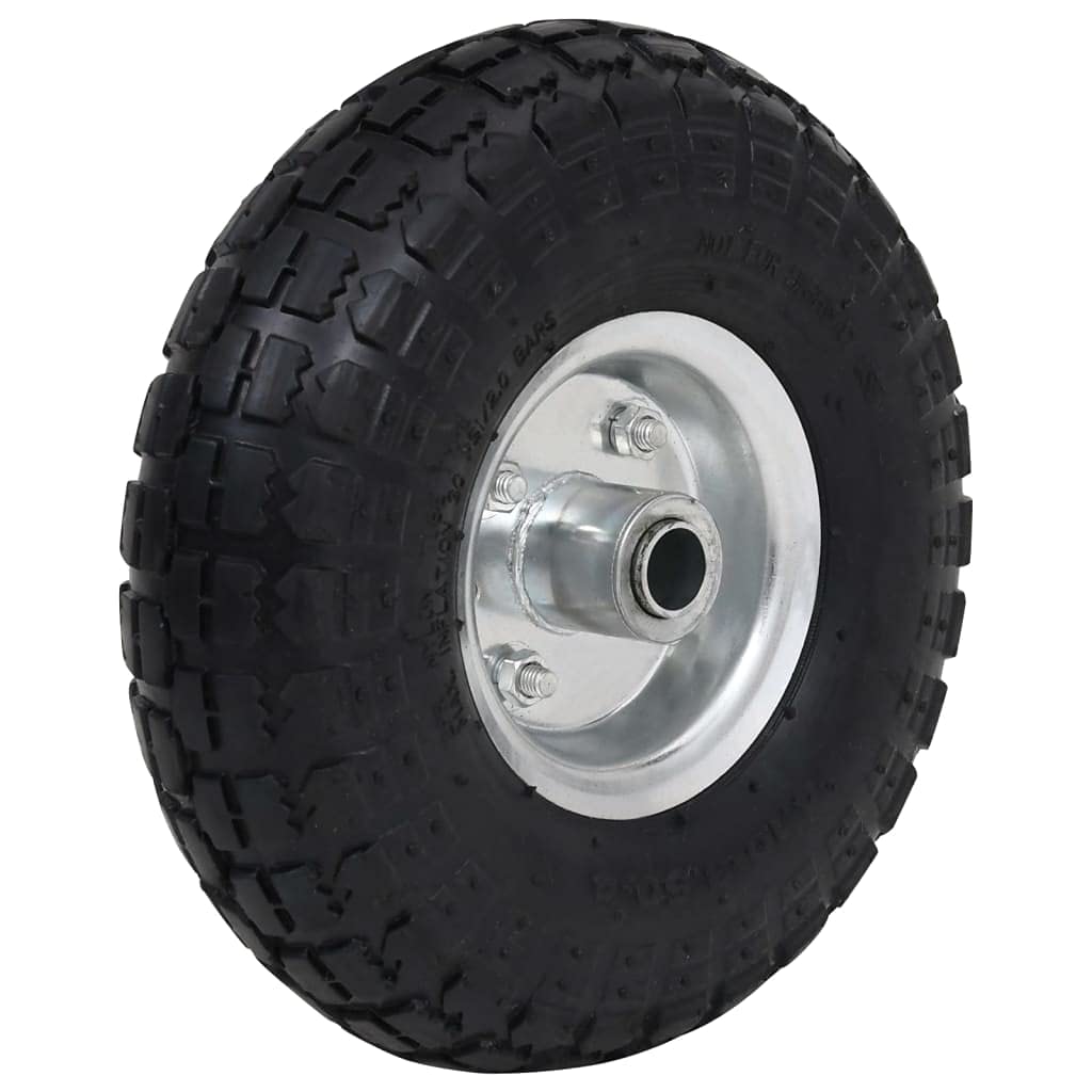 vidaXL Sackkarrenrad 4.10/3.50-4 Gummi 2 Stück 260x83 mm