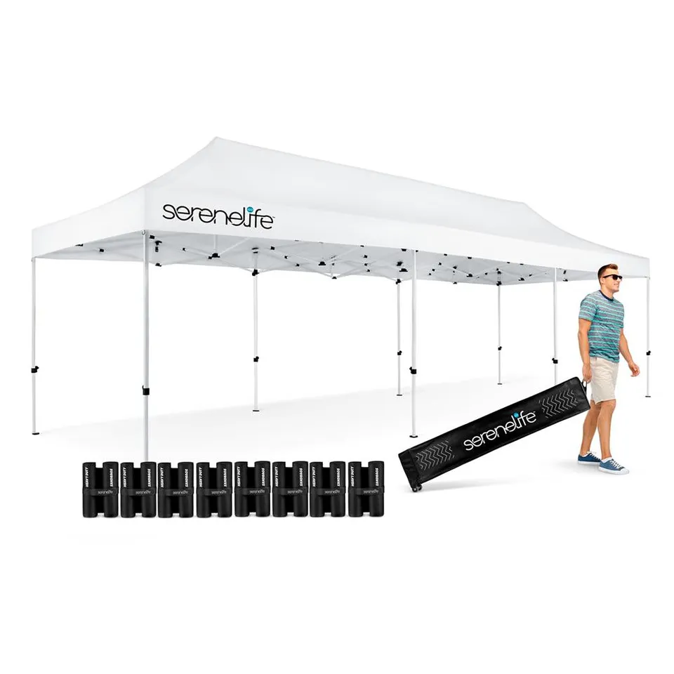 Serenelife Camping Outdoor Faltzelt 10x30Ft Pavillon wasserdicht