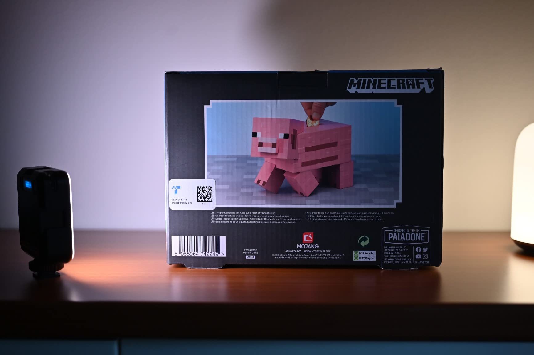 Paladone Homeware Minecraft Sparschwein Schwein rosa 19 cm