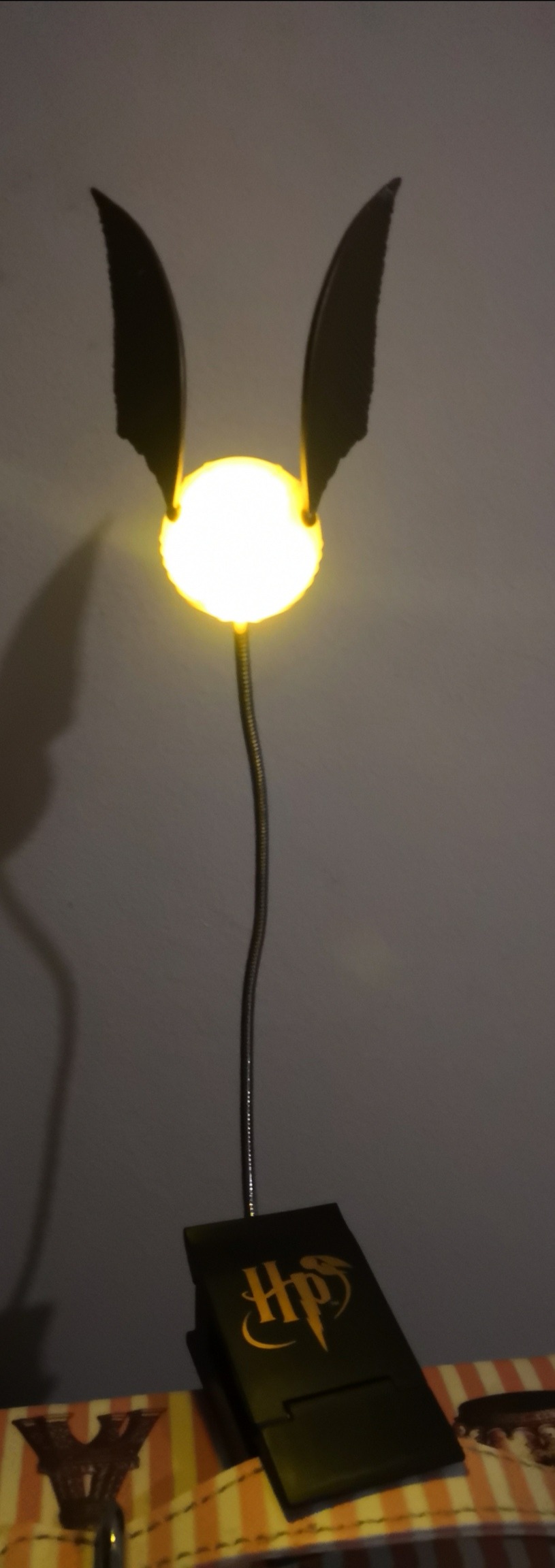 Paladone Lighting Goldener Schnatz Leselampe Clip Batterie