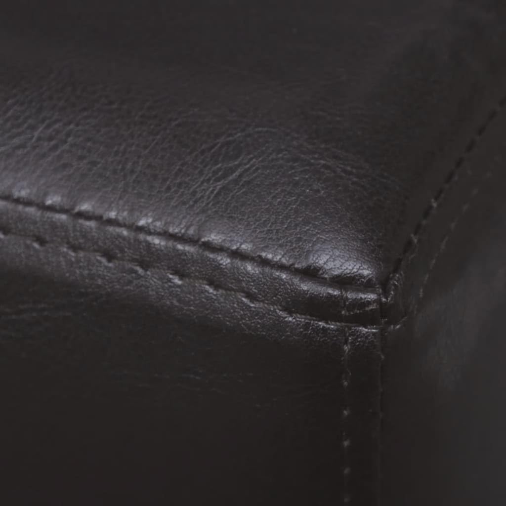 vidaXL Möbel Sitzbank 139,5 cm Dunkelbraun Kunstleder