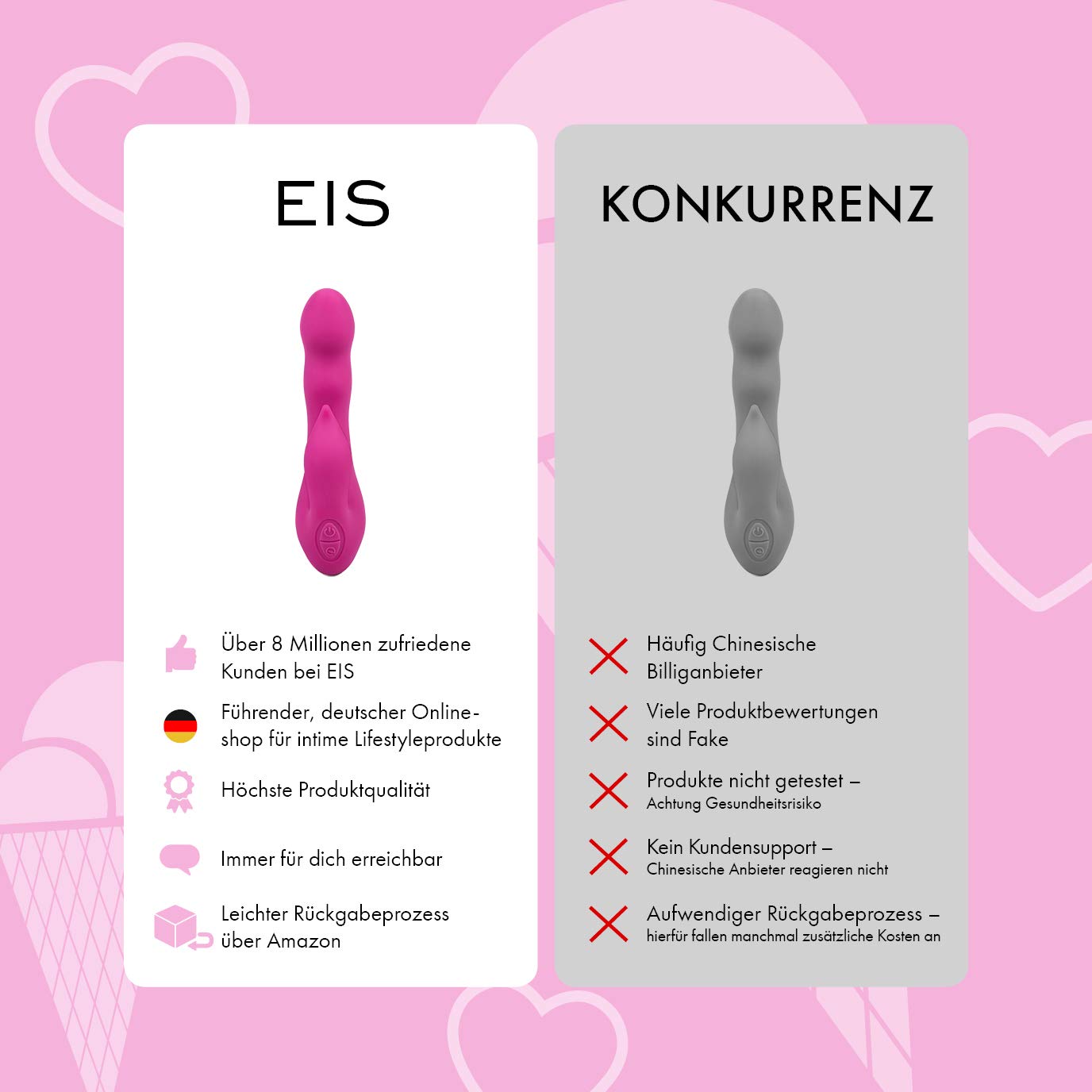 EIS Wild Rabbit Silikon-Vibrator violett 10 Programme
