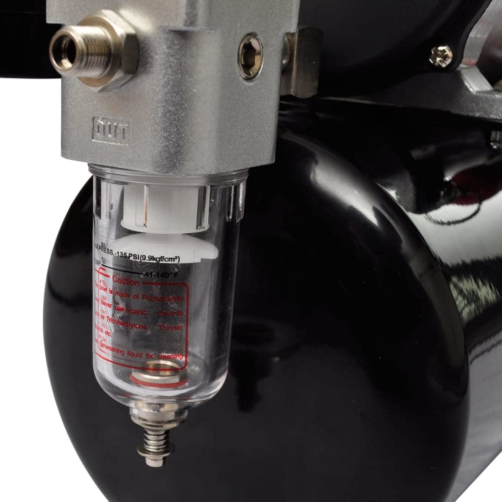 vidaXL Airbrush Profi Komplett-Set Airbrushpistole 3 Pistolen 3L