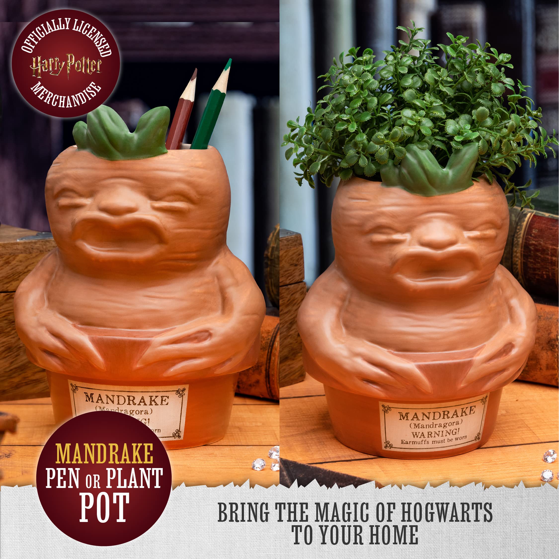 Paladone Harry Potter Alraune Topf Keramik 15cm Stifte Pflanzen