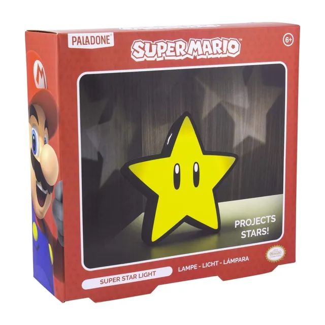 Paladone Mario Super Star Projektorlampe Batterie USB