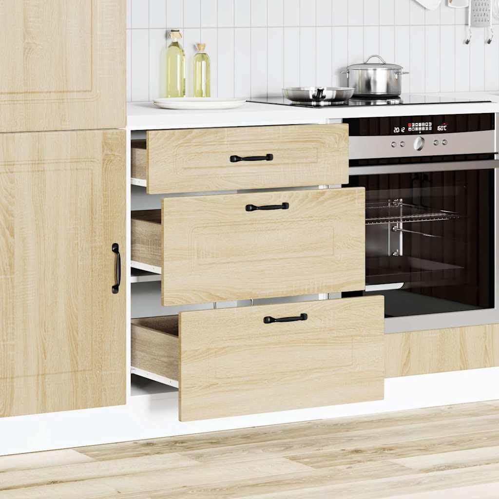 vidaXL Möbel Küchenunterschrank Kalmar Sonoma-Eiche Holzwerkstoff