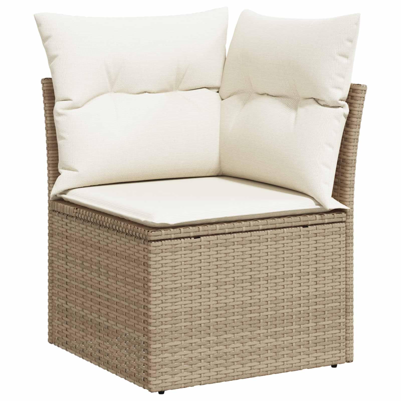 vidaXL Heim & Garten Gartensofa-Set 12-tlg Beige 100 cm