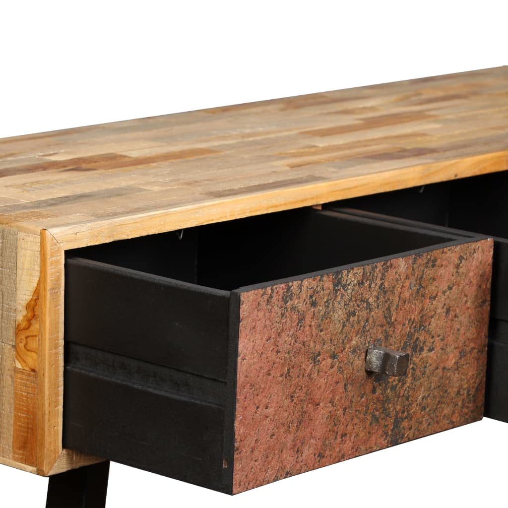 vidaXL Möbel Konsolentisch Teak 120x30x76 cm Vintage