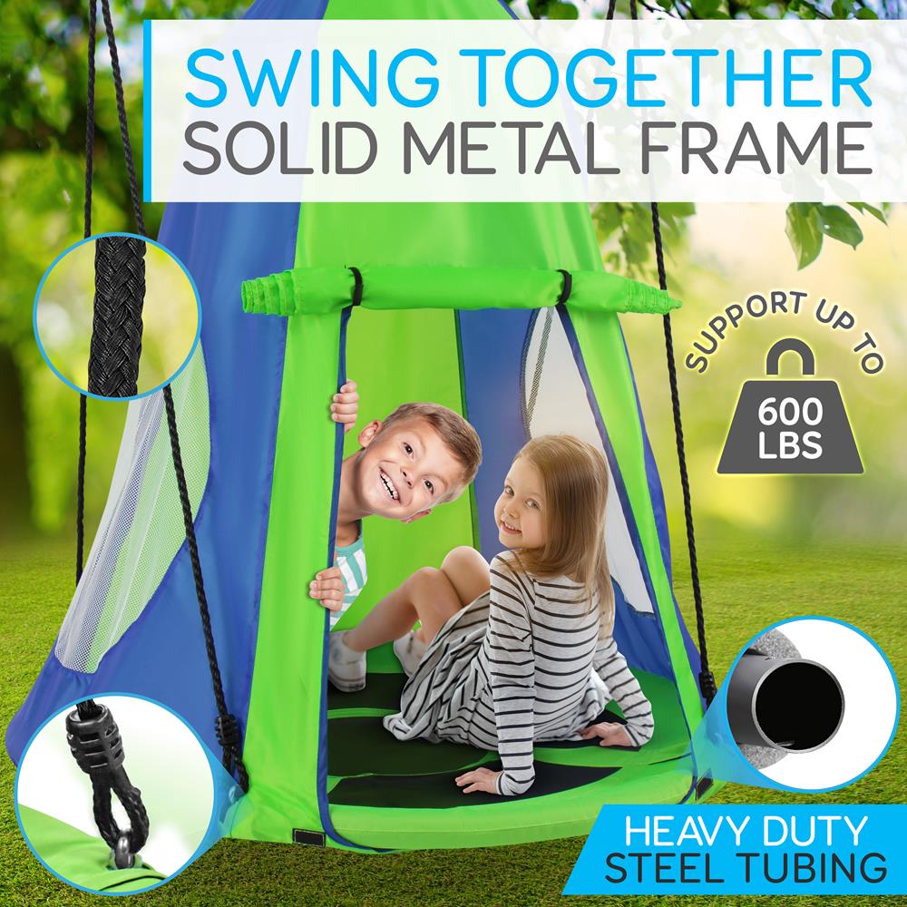 Serenelife Outdoor Swing Hängezelt Schaukel grün wasserdicht