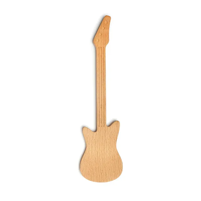 Kikkerland Rockin Pfannenwender Holz Buche Gitarre
