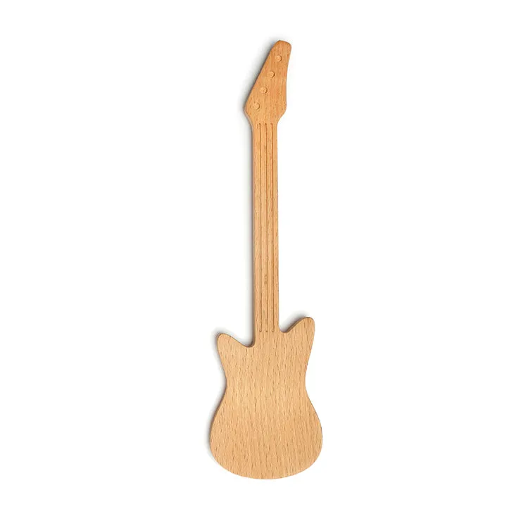 Kikkerland Rockin Pfannenwender Holz Buche Gitarre