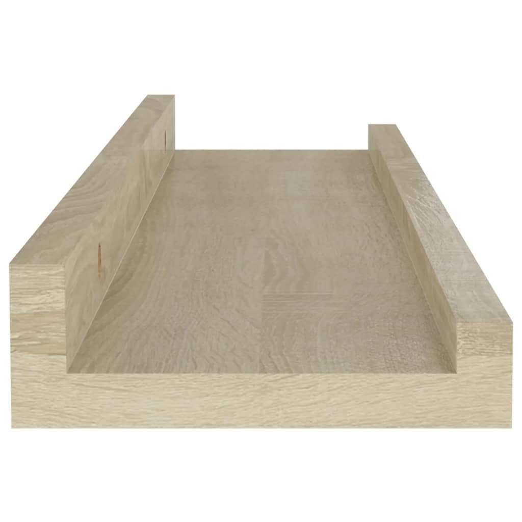 vidaXL Heim & Garten Wandregal Braun 40x9x3 cm 2er Set MDF