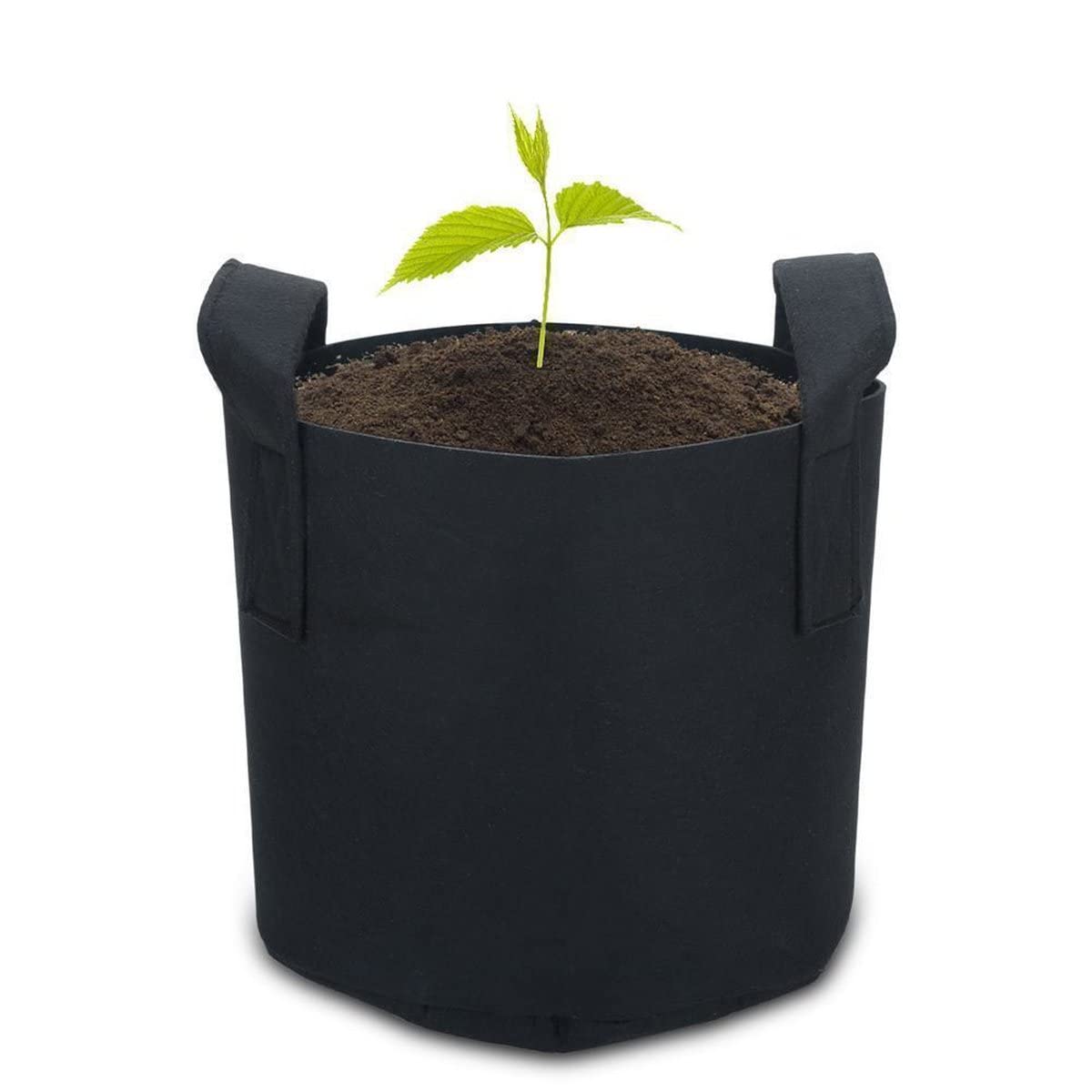 Intirilife Garten Pflanzsack Vlies 75 L 55x30 cm 5 Stück