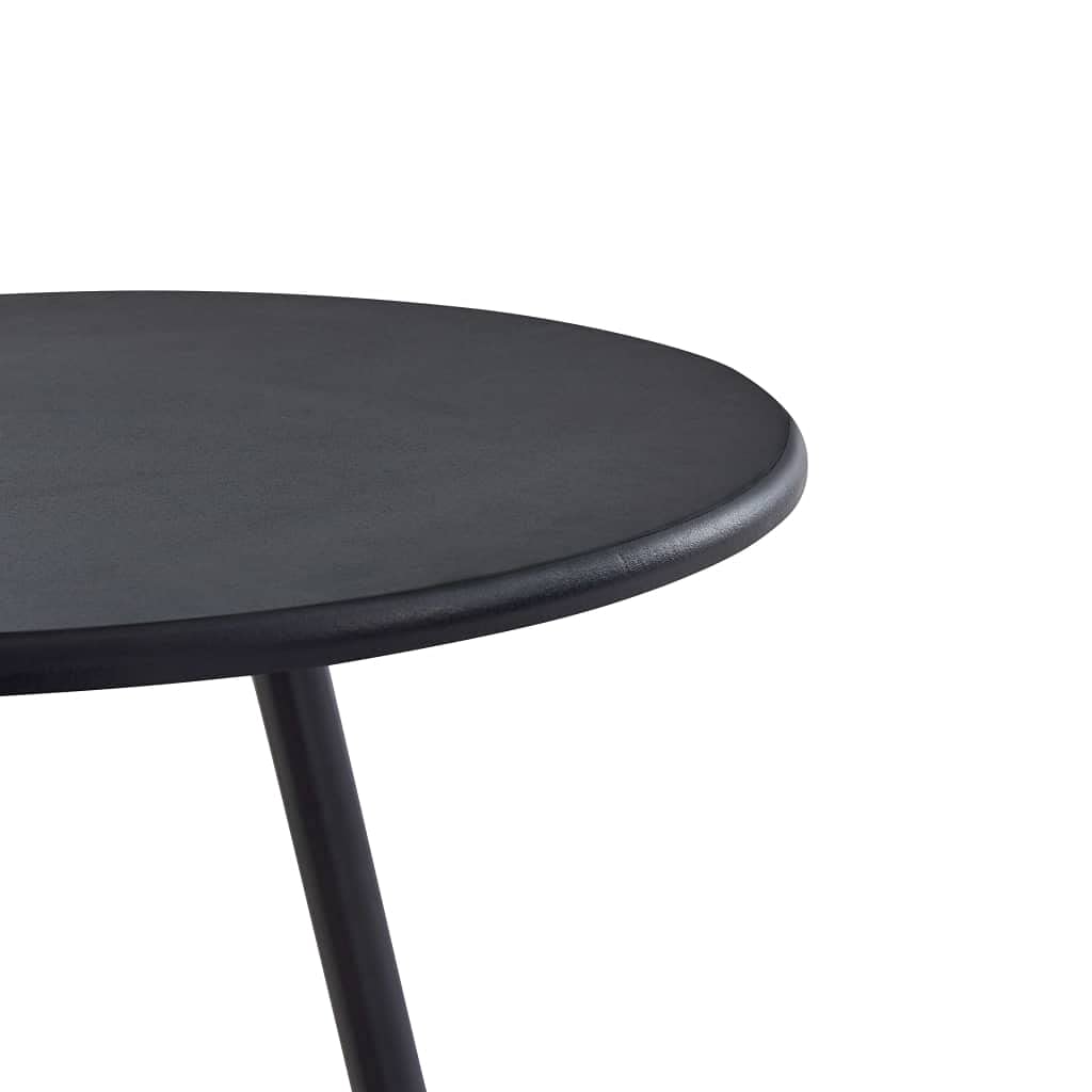 vidaXL Möbel Bartisch Schwarz 60x107,5cm MDF Stahl