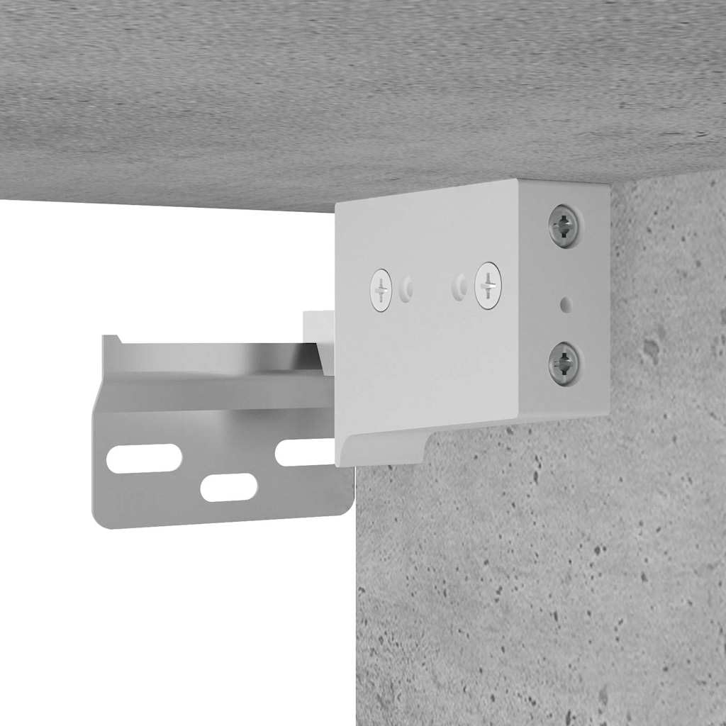 vidaXL Möbel 5-tlg. Badmöbel-Set Betongrau Holzwerkstoff