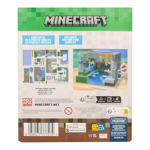 Paladone Minecraft 3D Bauset Höhle 40 Teile ohne Kleber