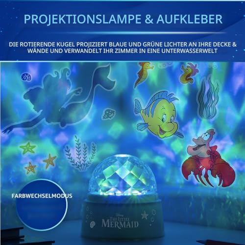 Paladone Lighting Arielle Projektionslampe Wandtattoo Meerjungfrau