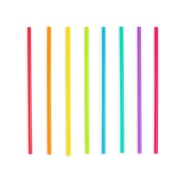 Kikkerland Home Bright Color Strohhalme 24er Set 20cm bunt