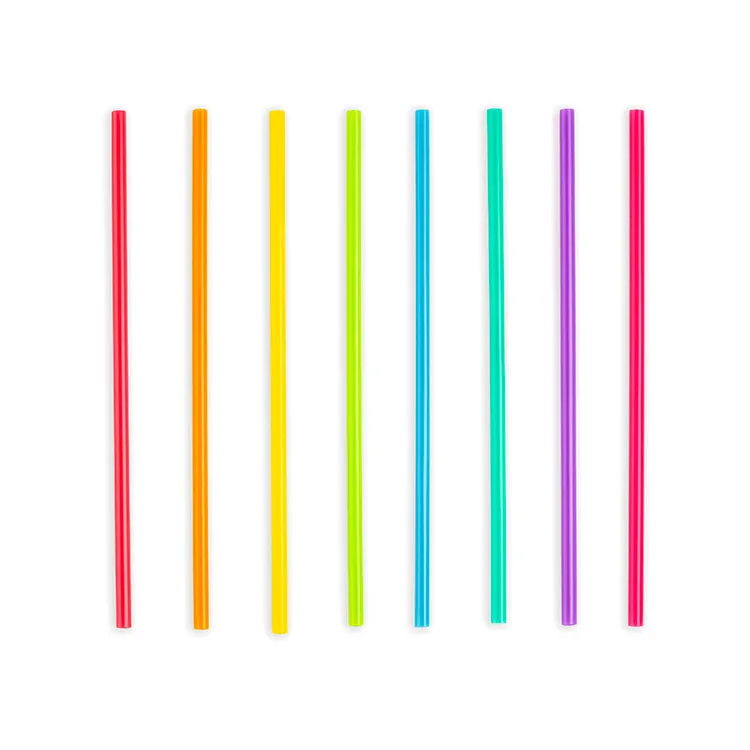 Kikkerland Home Bright Color Strohhalme 24er Set 20cm bunt