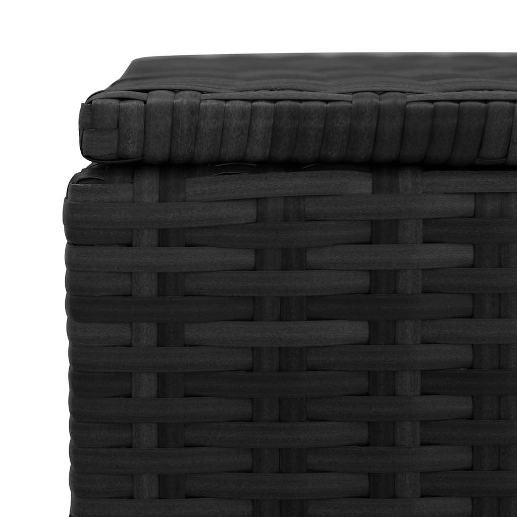 vidaXL Heim & Garten Auflagenbox Schwarz 150x50x60 cm Rattan