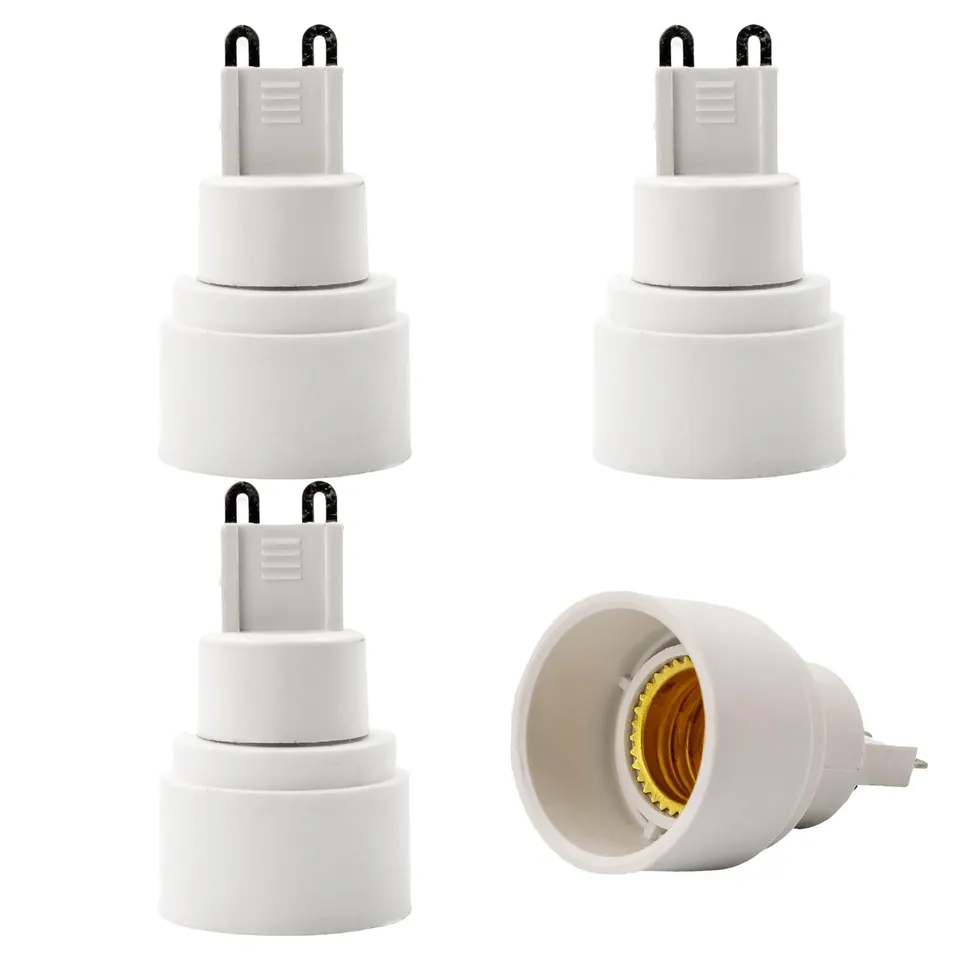 Intirilife Lampensockel Adapter E40 auf E27 4er Set weiß