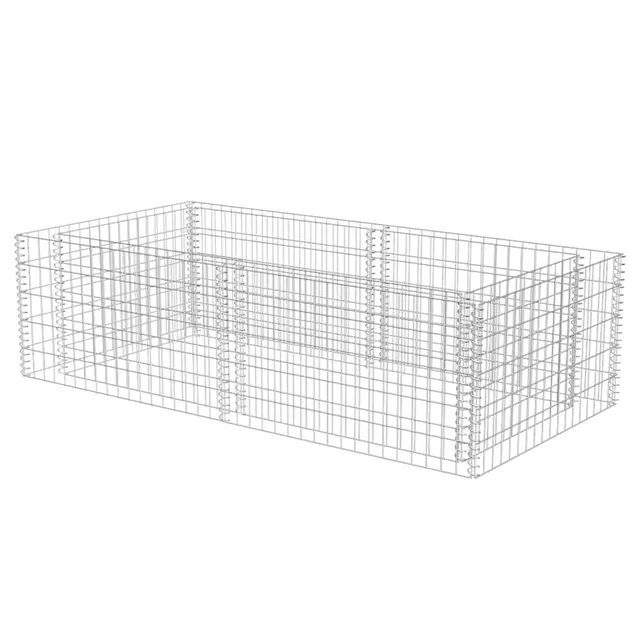 vidaXL Pflanzkübel Steinkorb 180x90x50 cm Gabione verzinkt