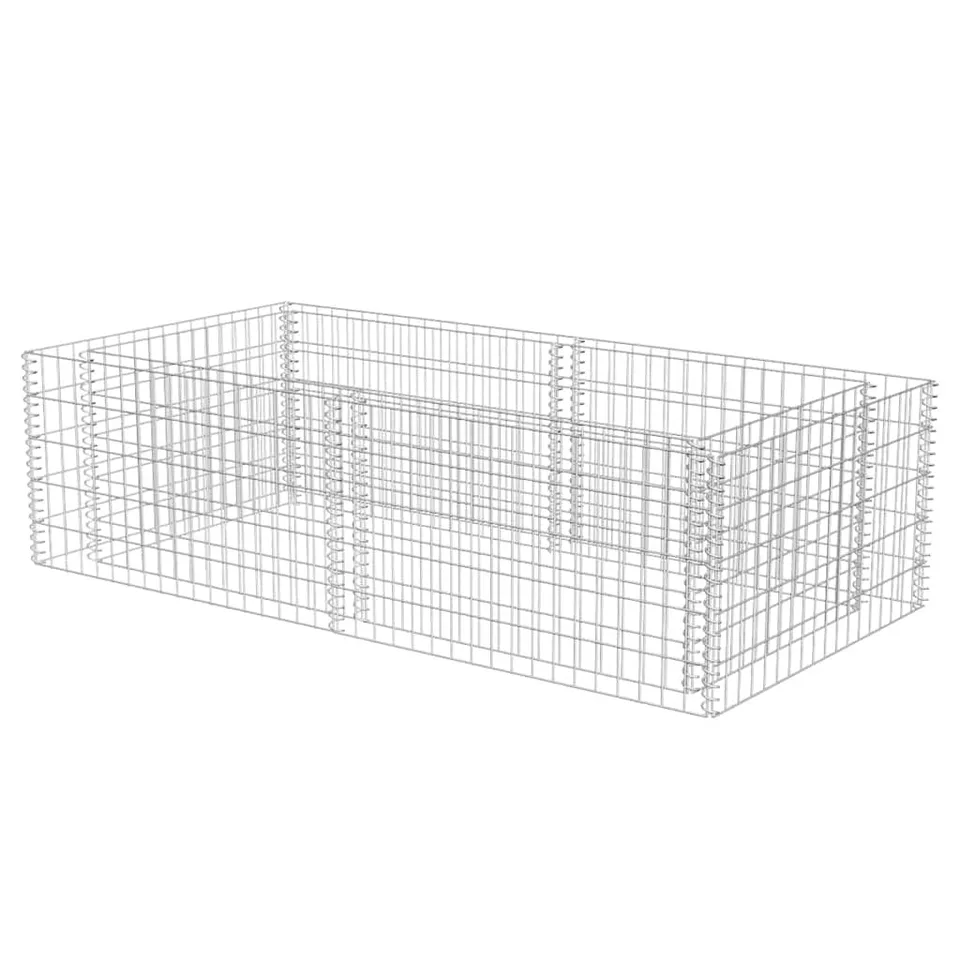 vidaXL Pflanzkübel Steinkorb 180x90x50 cm Gabione verzinkt