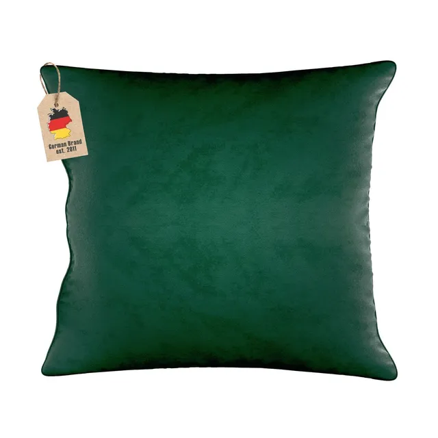 Intirilife Wohnen & Dekoration Kissenbezug Samt 40x40 Grün 2er Set