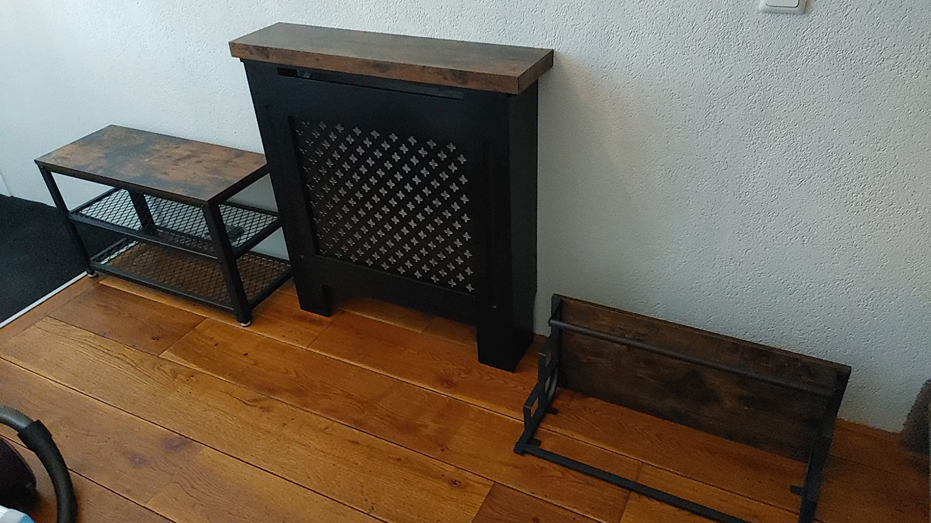 vidaXL Heizkörperabdeckung Weiß 112x19x81,5 cm MDF
