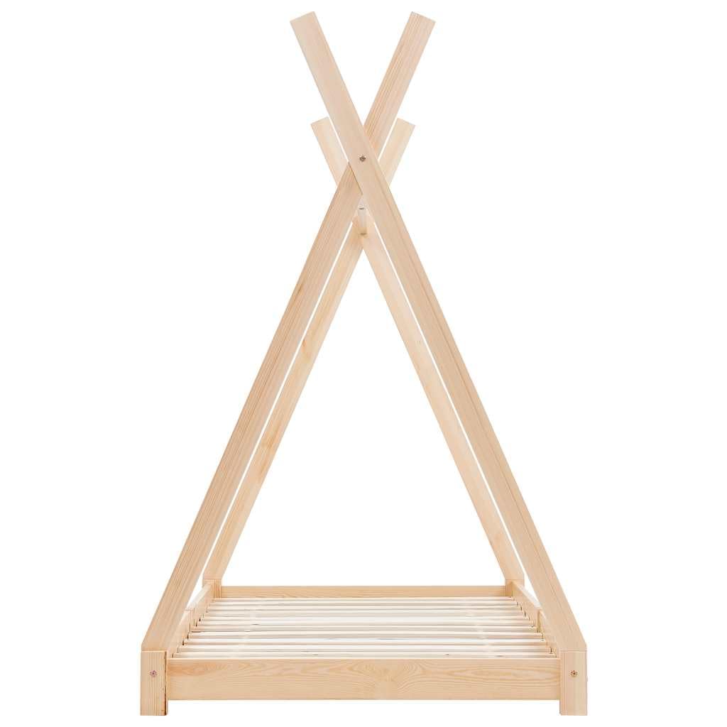 vidaXL Baby & Kleinkind Hausbett Kinderbett 80x160 Kiefer massiv