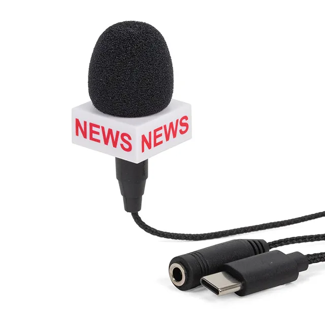 Kikkerland Breaking News Mini Mikrofon USB-C Karaoke