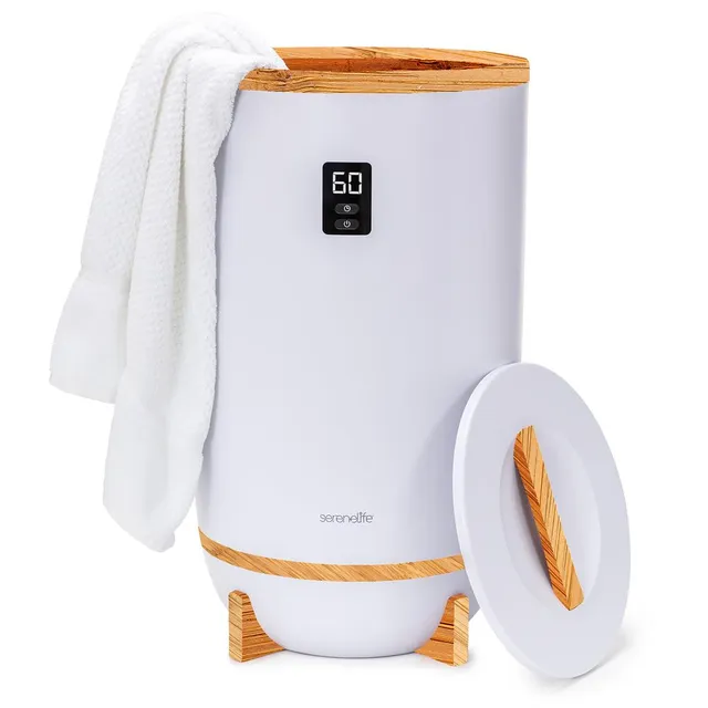 Serenelife Towel Warmers Handtuchwärmer weiß 2 Handtücher Timer