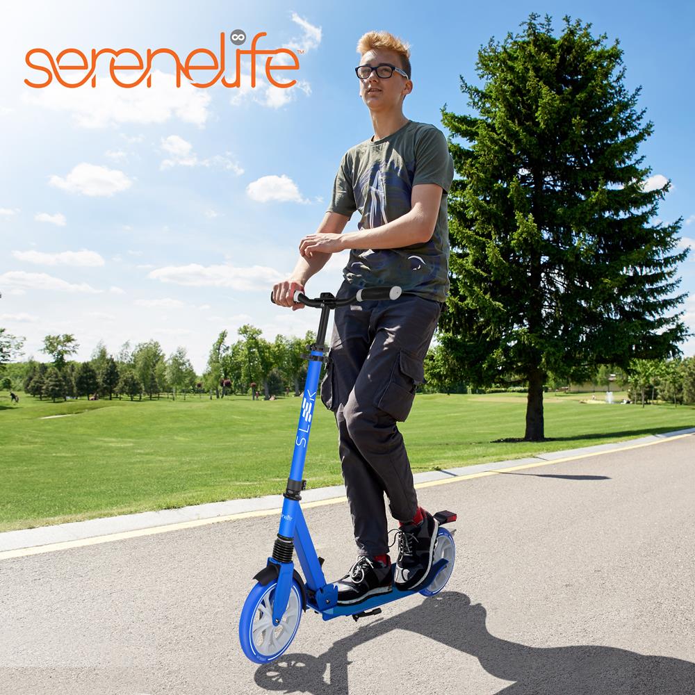 Serenelife Scooters Kick Scooter Erwachsene blau klappbar